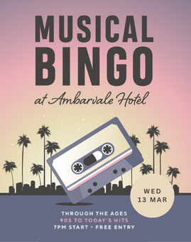 Musical Bingo March Edition