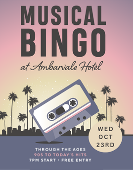 Musical Bingo October